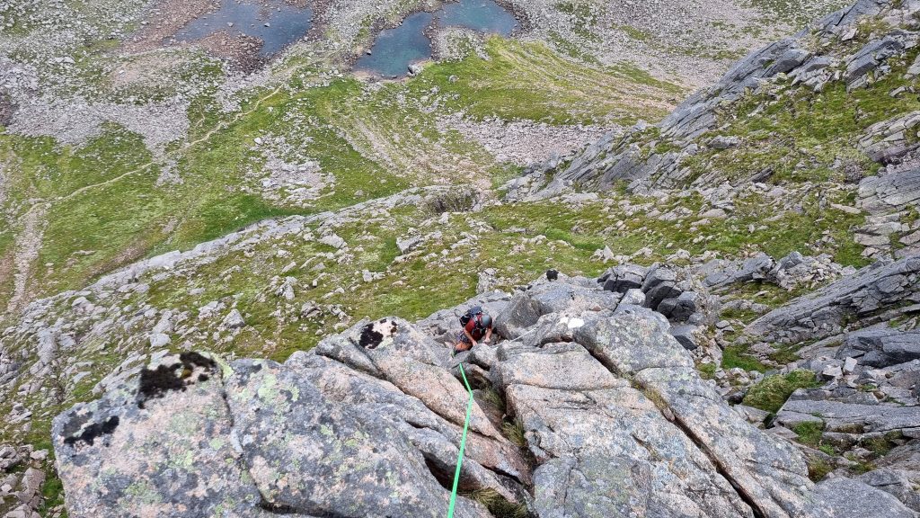 Climbing on Pygmy Ridge